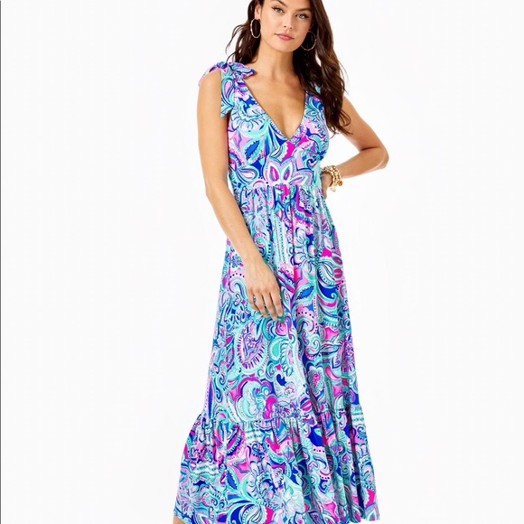 Lilly Pulitzer Dresses & Skirts - NWT Lilly Maxine Midi Dress Living the Dream